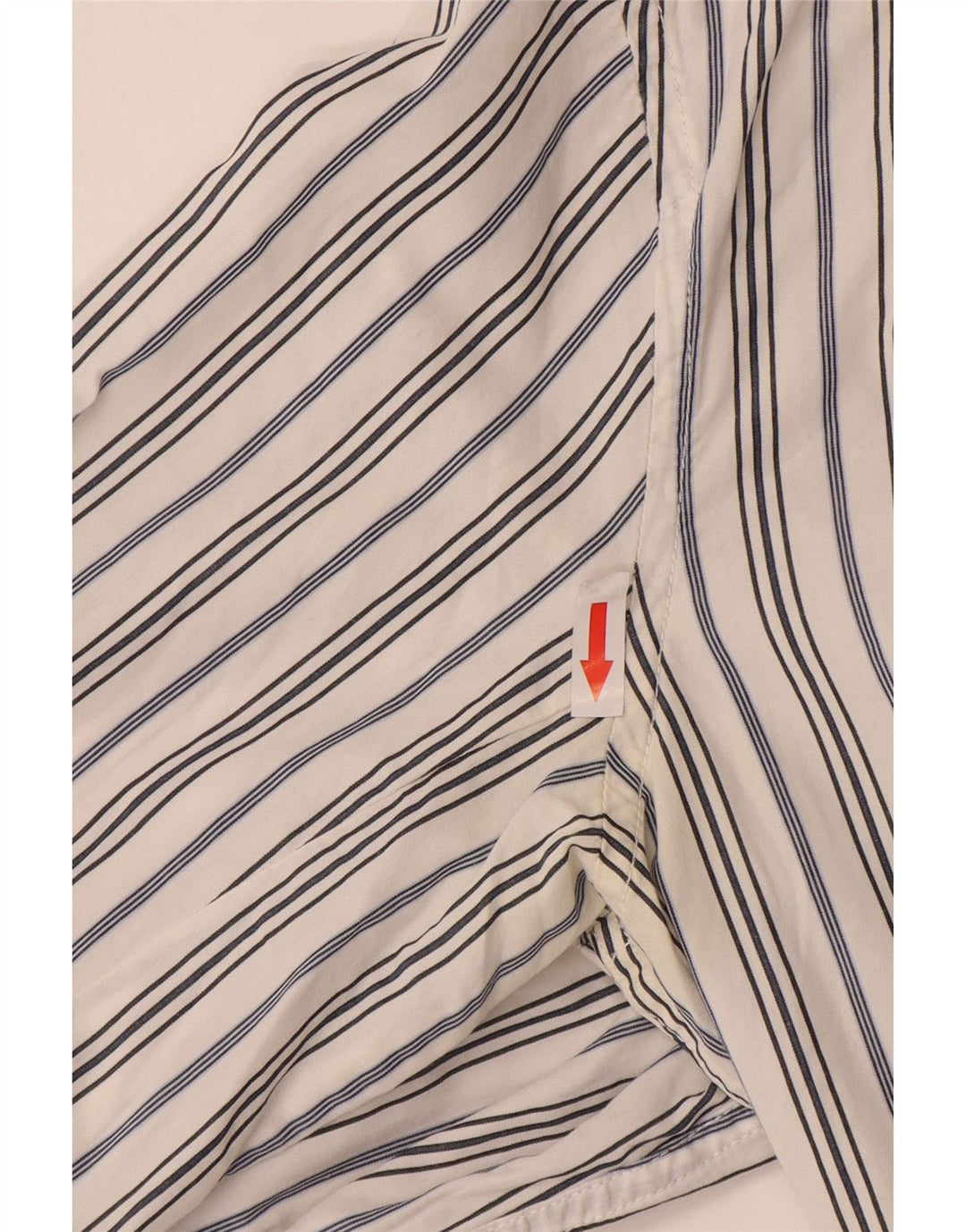 Ανδρικό πουκάμισο Diesel Βαμβακερό μεσαίο λευκό ρίγες