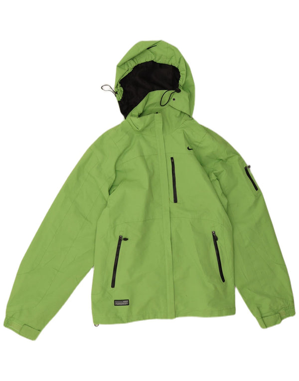 Nike γυναικείο Clima-fit με κουκούλα αντιανεμικό μπουφάν UK 18 XL πράσινο πολυεστέρα