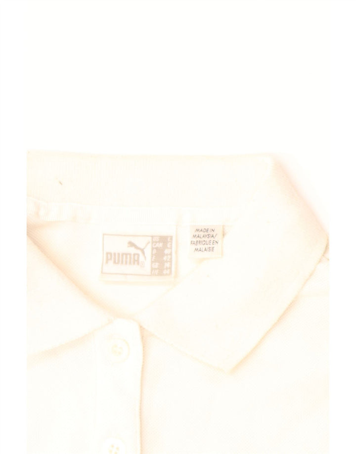 Γυναικείο αμάνικο μπλουζάκι πόλο PUMA UK 14 Medium Off White