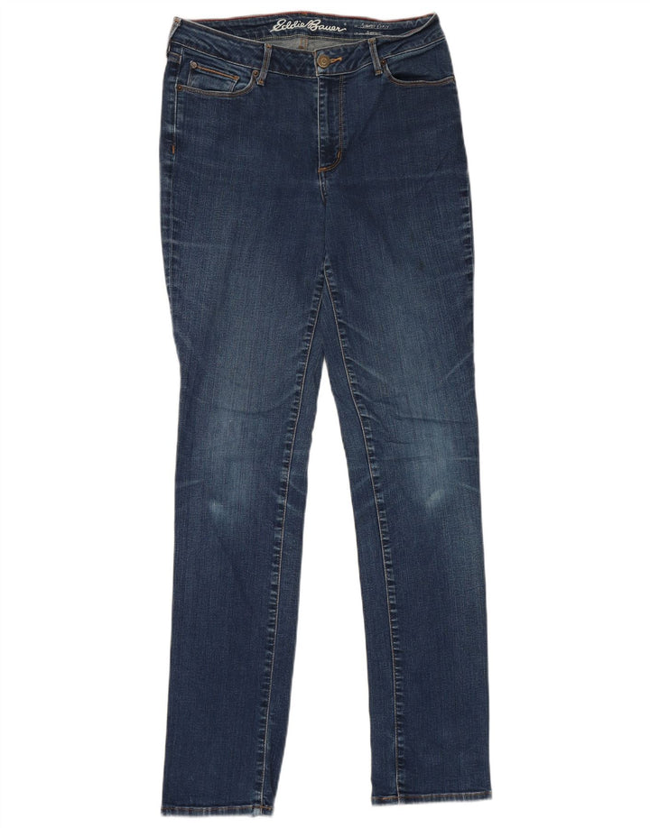 Eddie Bauer Γυναικείο τζιν ελαφρώς καμπυλωτό ίσιο US 10 Large W30 L33 Blue