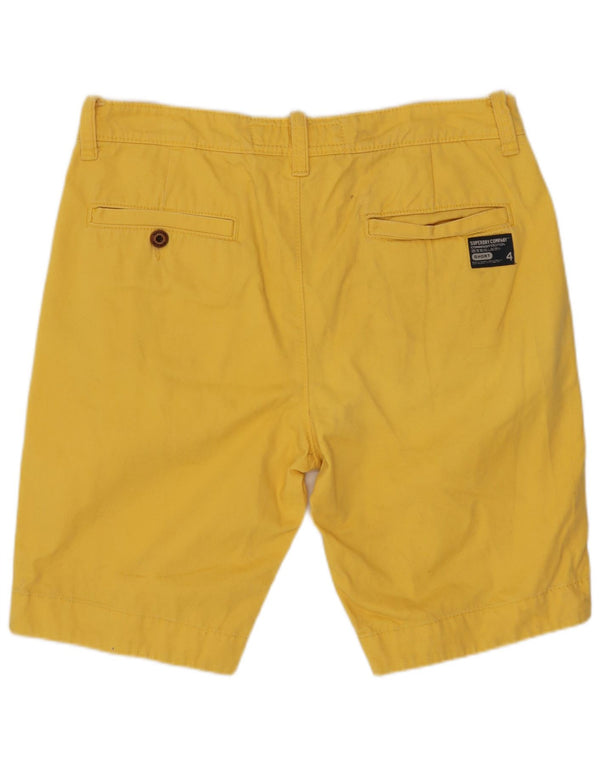 Ανδρικό σορτς Chino SUPERDRY Medium W32 Κίτρινο βαμβακερό