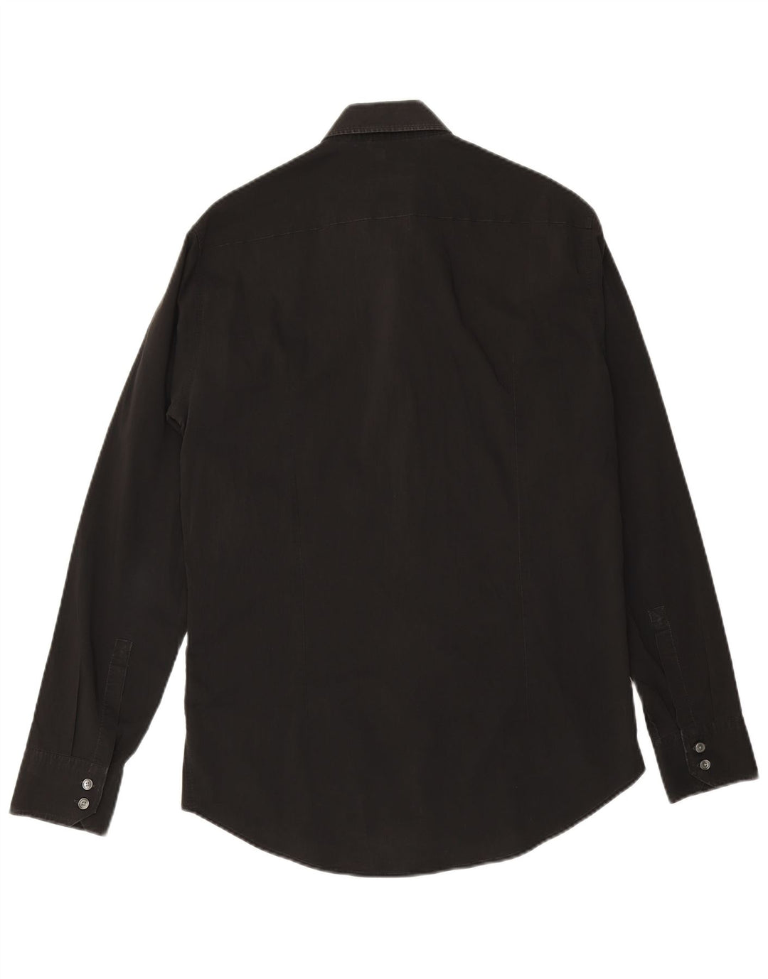 Ανδρικό πουκάμισο HUGO BOSS Slim Fit Μέγεθος 41/42 μεγάλο μαύρο βαμβακερό