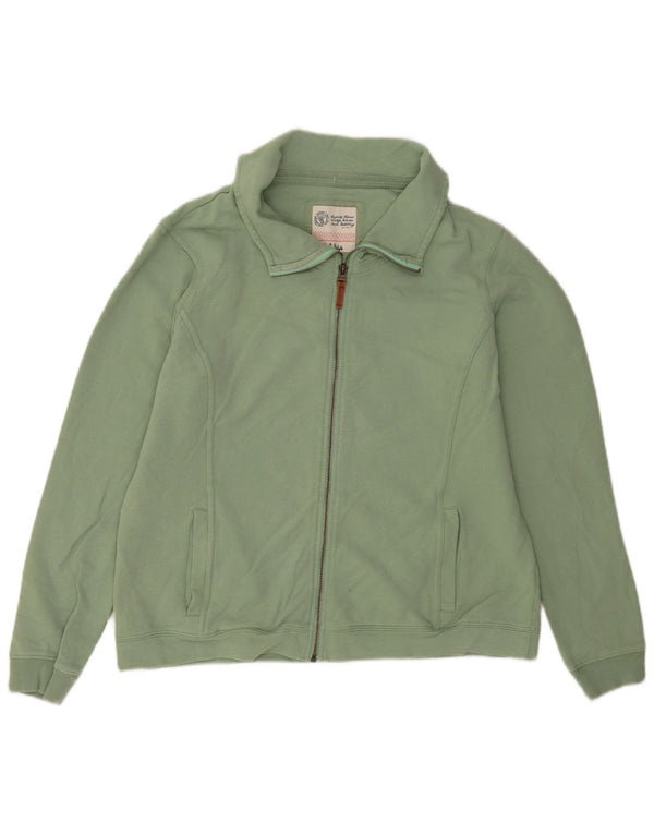 Γυναικεία αθλητική φόρμα Fat Face Top Jacket UK 18 XL Πράσινο βαμβακερό