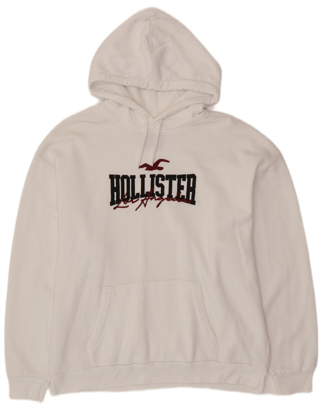 Ανδρικό γραφικό κουκούλα HOLLISTER 2XL, λευκό βαμβακερό