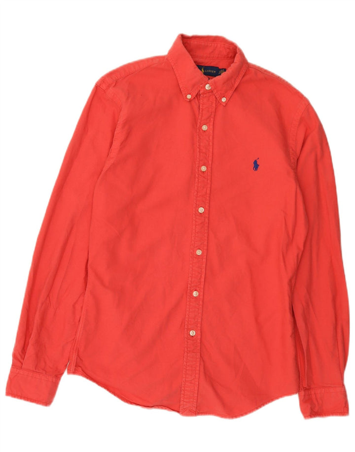 Ανδρικό πουκάμισο Ralph Lauren Slim Fit Μικρό κόκκινο βαμβακερό