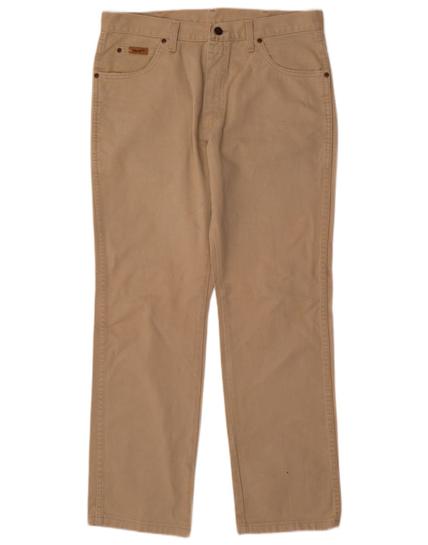WRANGLER Ανδρικό Texas Straight Jeans W34 L30 Beige Cotton