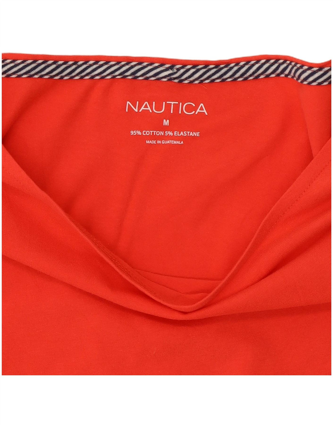 NAUTICA Γυναικεία Μπλούζα Τοπ UK 12 Μεσαίο κόκκινο βαμβακερό