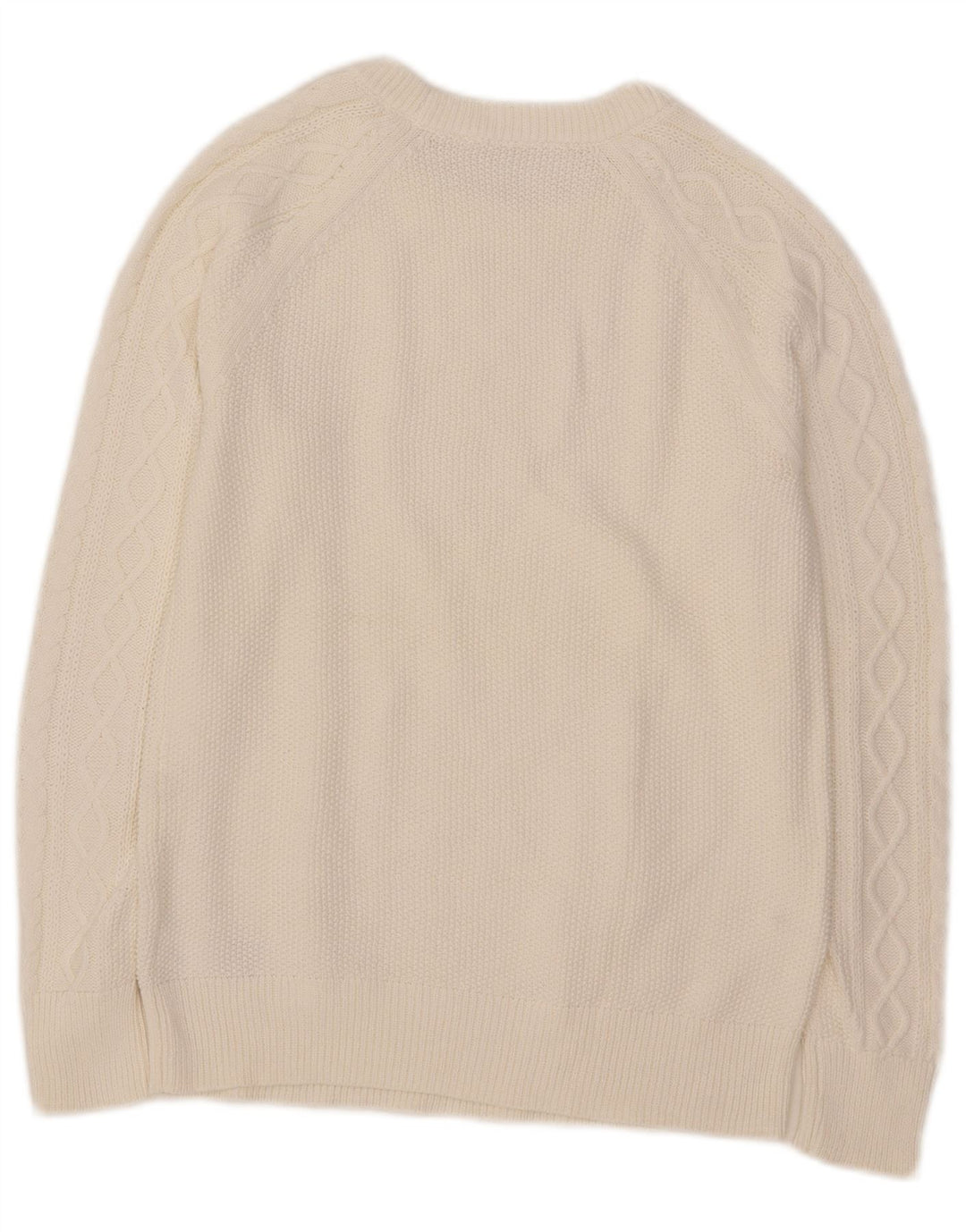 Γυναικείο πουλόβερ Gap Crew Neck Jumper UK 14 Μεσαίο λευκό βαμβακερό