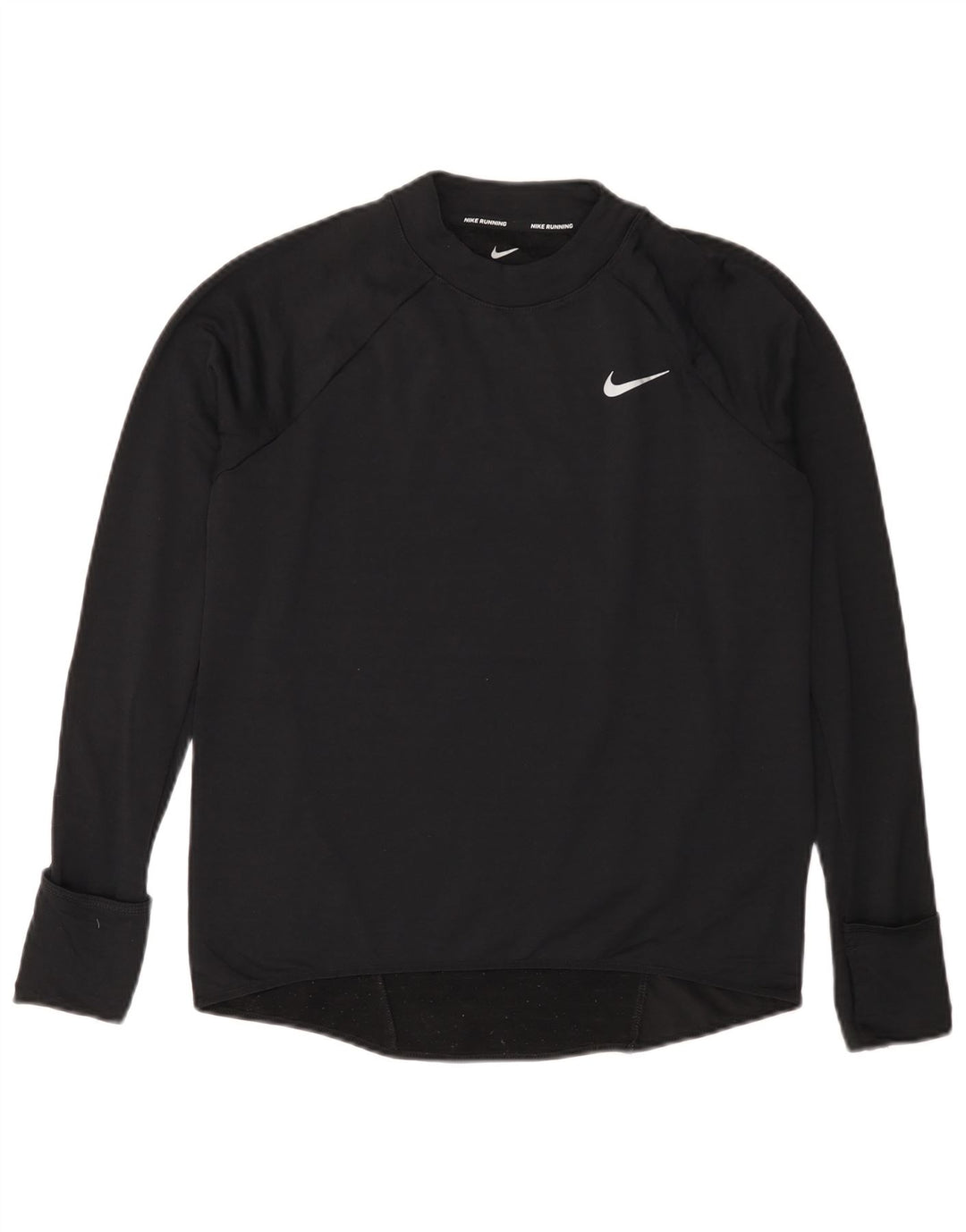 NIKE Γυναικείο Therma-Fit Top Μακρύ μανίκι UK 10 Small Black