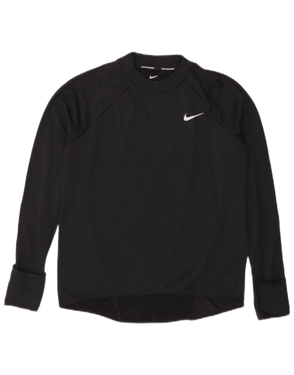 NIKE Γυναικείο Therma-Fit Top Μακρύ μανίκι UK 10 Small Black