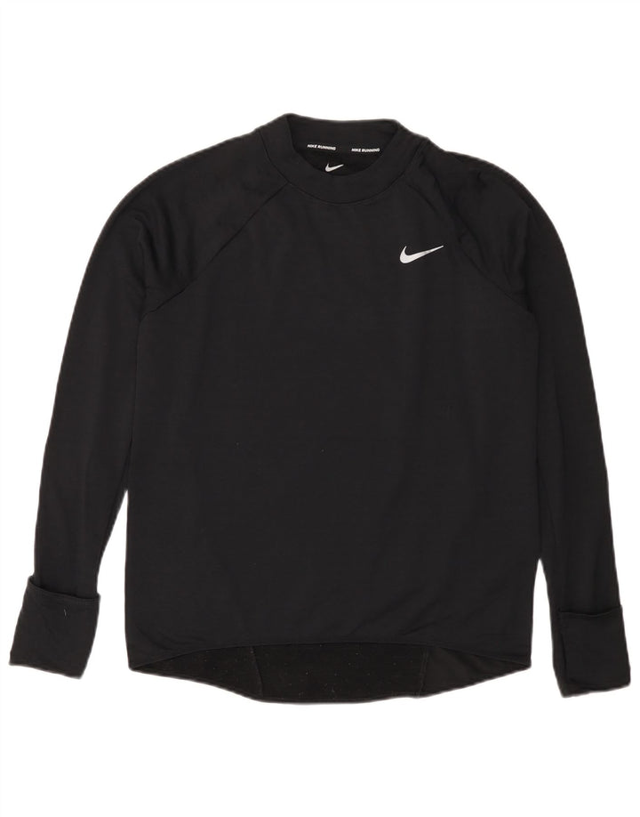 NIKE Γυναικείο Therma-Fit Top Μακρύ μανίκι UK 10 Small Black