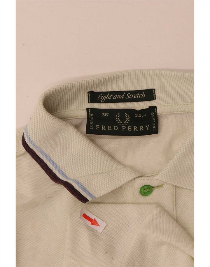 Fred Perry Ανδρικό μπλουζάκι πόλο, μικρό πράσινο ριγέ βαμβακερό