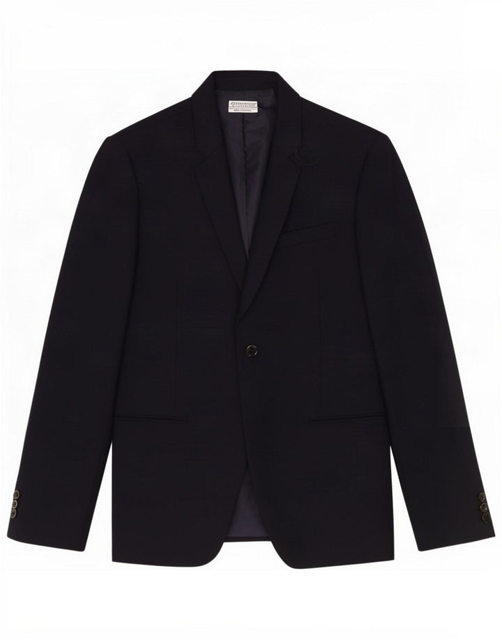Zara Ανδρικό τζάκετ μπλέιζερ με 1 κουμπί EU 50 Large Navy Blue