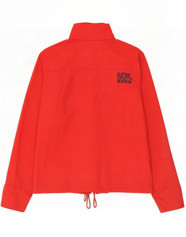 Superdry γυναικείο μπουφάν βροχής UK 18 XL κόκκινο νάιλον