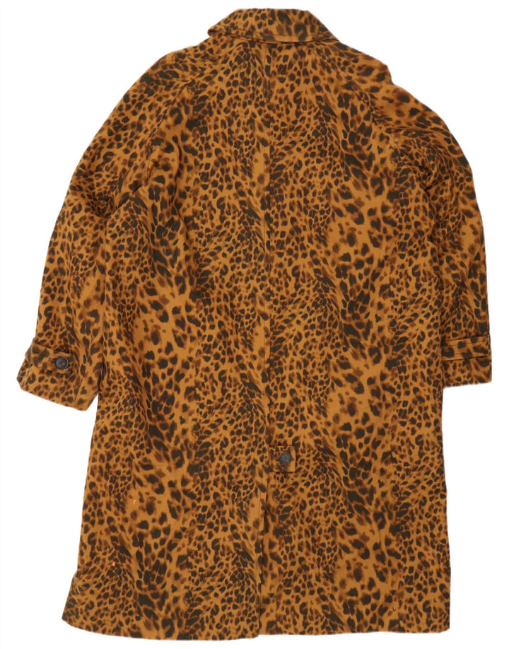 Zara Γυναικείο Oversized Πανωφόρι UK 14 Medium Brown Animal Print Βαμβακερό