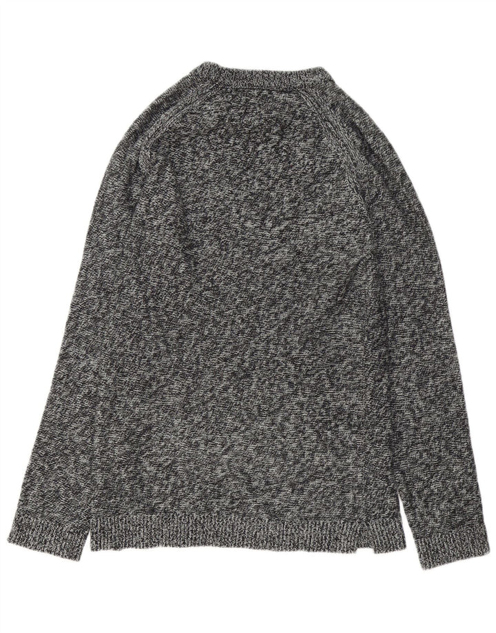JACK & JONES Ανδρικό πουλόβερ με λαιμόκαυμα σε σκάφος σε μικρό γκρι φλύκταινα