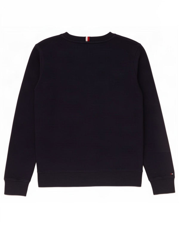 Tommy Hilfiger Boys Graphic Sweatshirt Jumper 13-14 Years Navy Blue Cotton