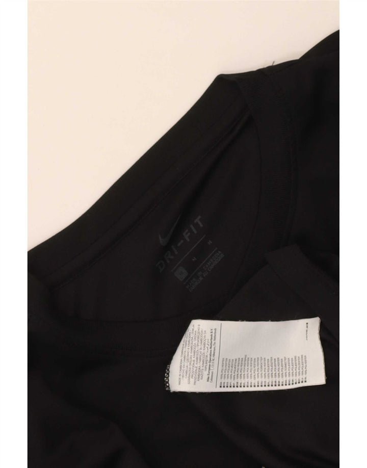 Ανδρικό T-Shirt Nike Dri Fit Top από μεσαίο μαύρο πολυεστέρα