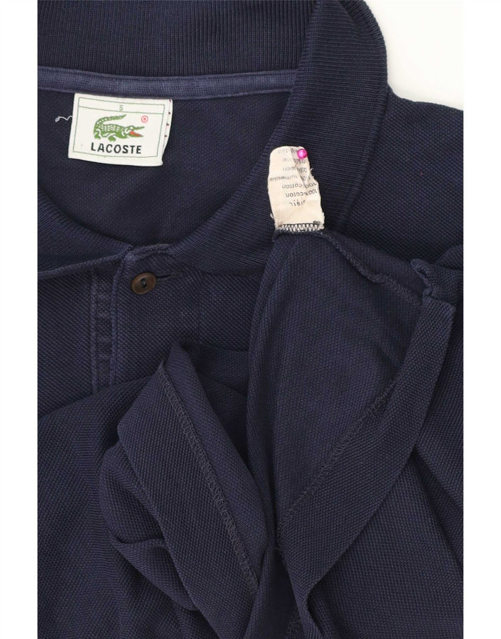 Ανδρικό μπλουζάκι πόλο Lacoste, νούμερο 5, Μεγάλο γαλάζιο από βαμβάκι