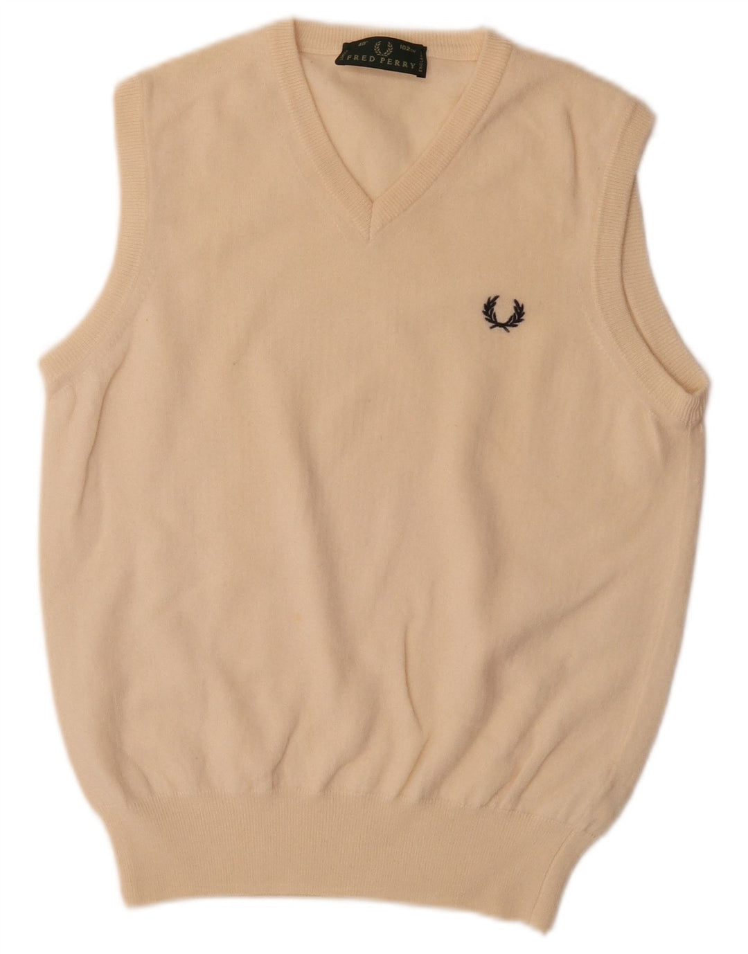 Fred Perry ανδρικό γιλέκο Tank Top Μικρό μπεζ μαλλί