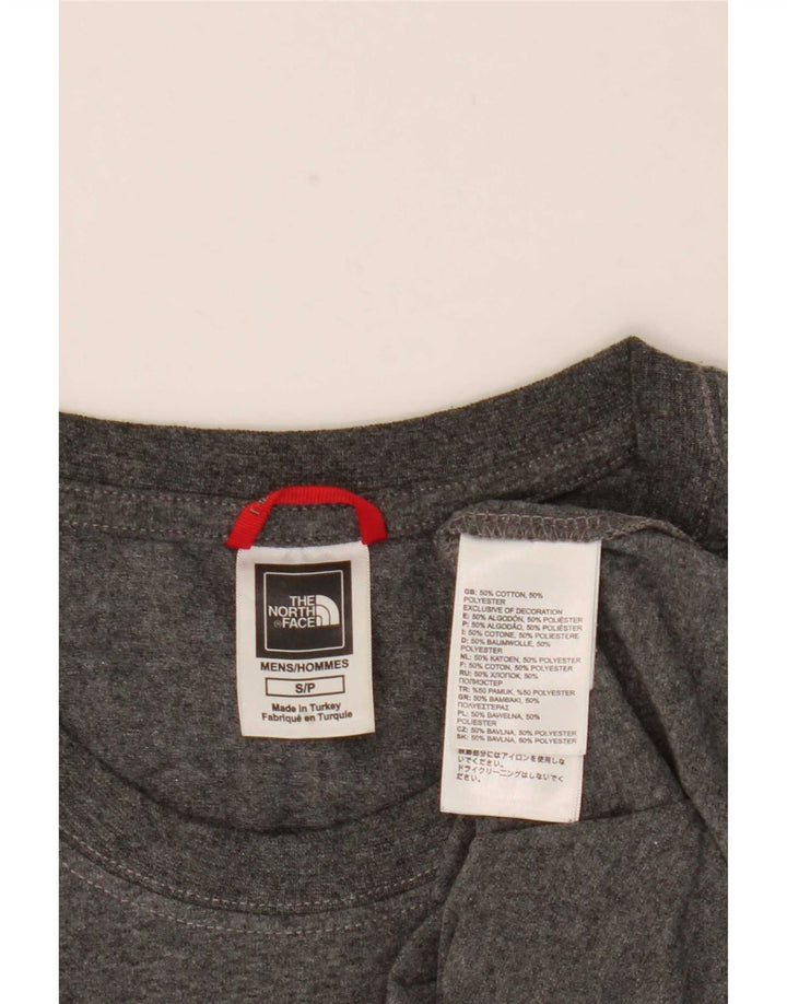 The North Face Ανδρικό γραφικό T-Shirt Top Μικρό γκρι βαμβακερό