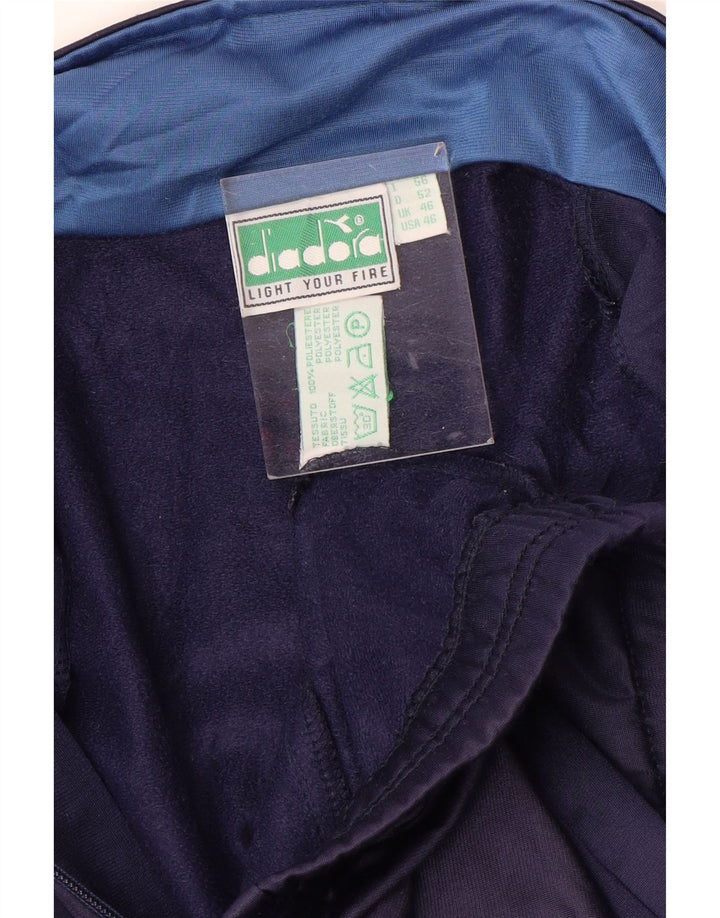 Ανδρική φόρμα DIADORA Top Jacket UK 46 XL Navy Blue Colorblock Polyester