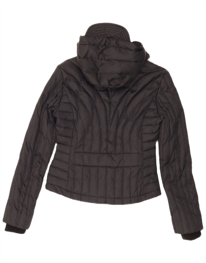 Killah Γυναικείο μπουφάν με κουκούλα UK 14 Medium Black Nylon