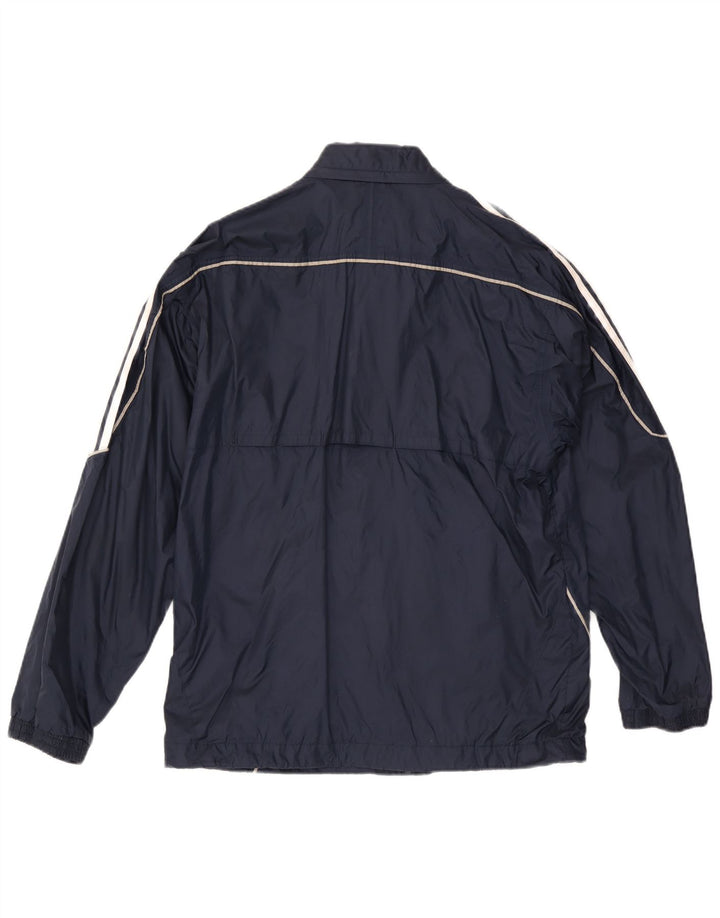 Adidas Ανδρικό μπουφάν βροχής με κουκούλα UK 36 Small Navy Blue Polyamide