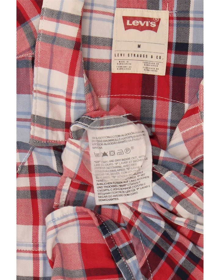 Γυναικείο πουκάμισο Levi's UK 14 Μεσαίο κόκκινο βαμβακερό καρό