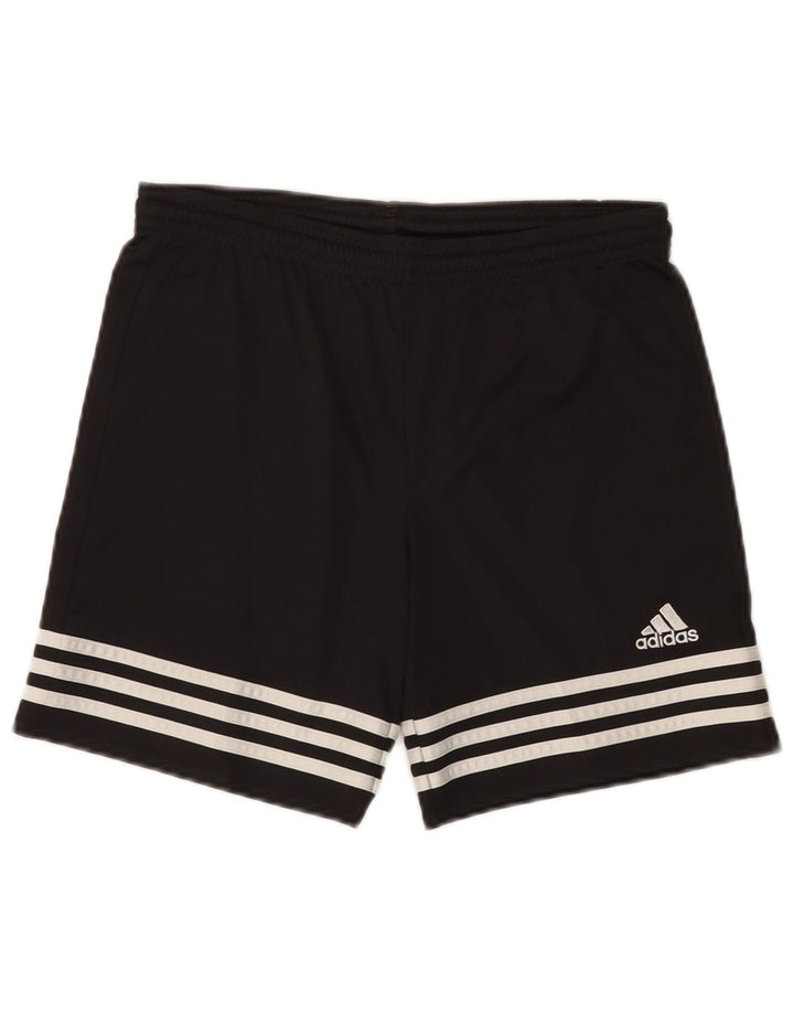 Adidas Boys Climalite σορτς 12-13 ετών μεγάλο μαύρο πολυεστέρα