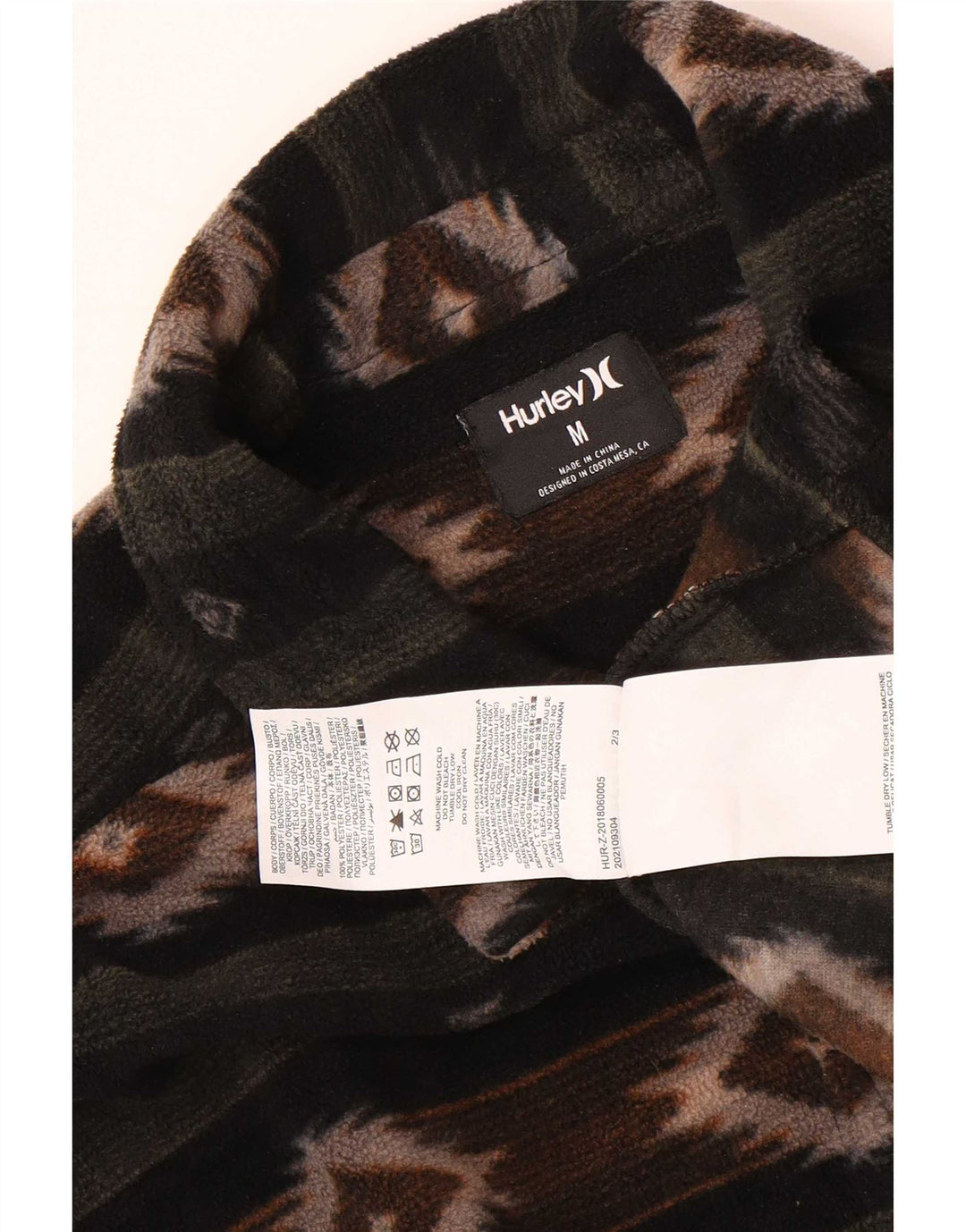 Ανδρικό πουκάμισο Hurley Fleece Medium Πολύχρωμο Fair Isle Polyester