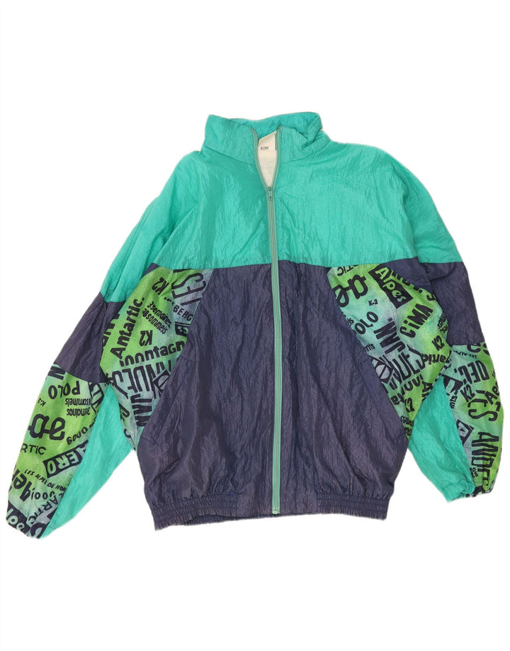 Vintage ανδρική φόρμα oversized Top Jacket XL Navy Blue Colourblock