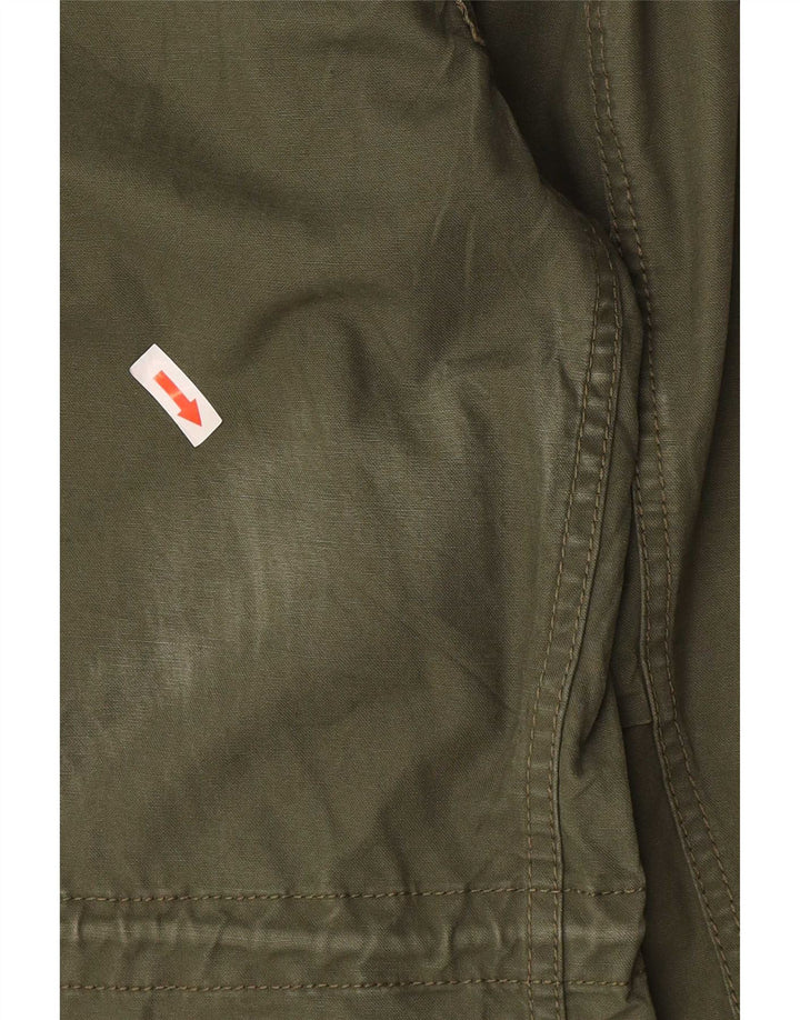 Zara Ανδρικό μπουφάν Parka με κουκούλα UK 40 Large Khaki