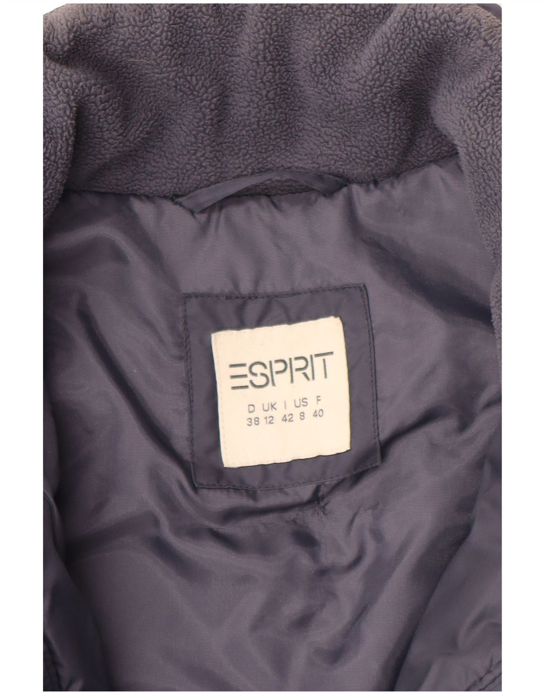 Esprit Γυναικείο παλτό UK 12 Medium Navy Blue