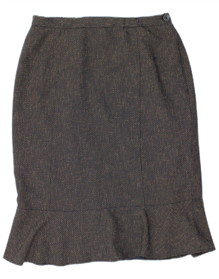 Eastex Γυναικεία Τρομπέτα Φούστα UK 12 Medium W30 Navy Blue Polyester