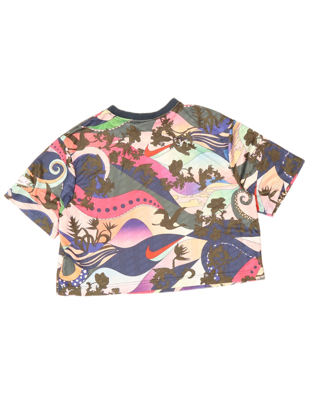 Γυναικείο γραφικό μπλουζάκι NIKE τοπ 6 XS πολύχρωμο φλοράλ