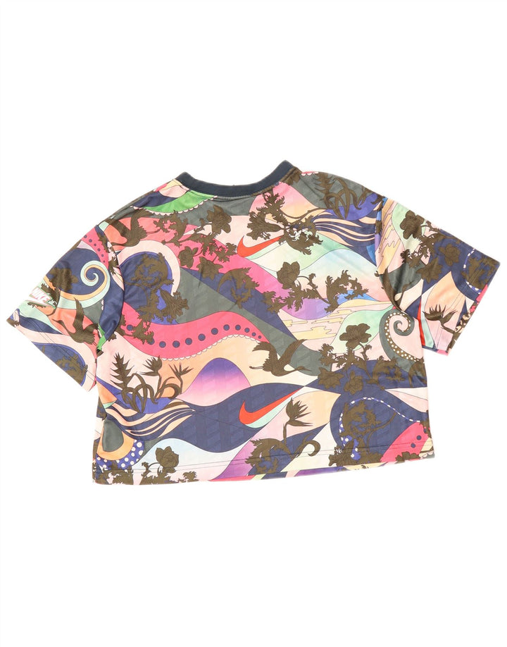 Γυναικείο γραφικό μπλουζάκι NIKE τοπ 6 XS πολύχρωμο φλοράλ