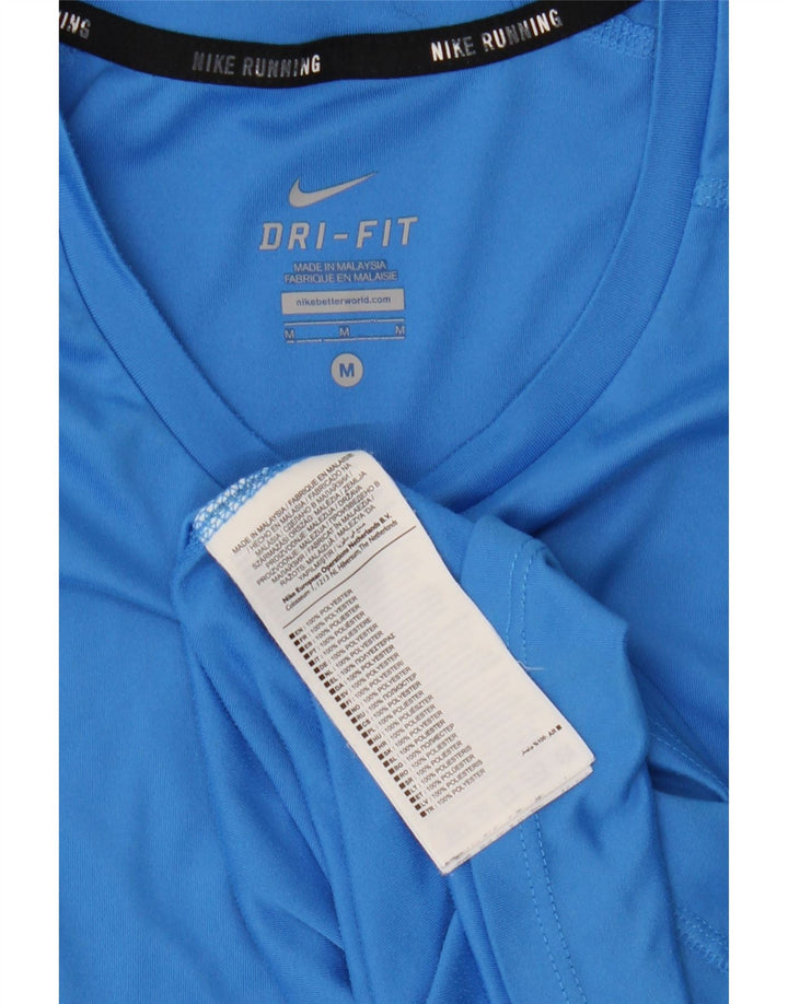 Ανδρικό μπλουζάκι Nike Dri Fit Τοπ μεσαίου μπλε πολυεστέρα
