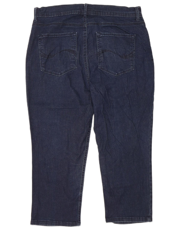LEE Γυναικείο Easy Fit Ψηλόμεσο Κάπρι Τζιν US 16 2XL W34 L21 Navy Blue