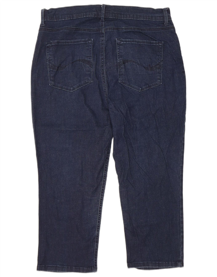 LEE Γυναικείο Easy Fit Ψηλόμεσο Κάπρι Τζιν US 16 2XL W34 L21 Navy Blue