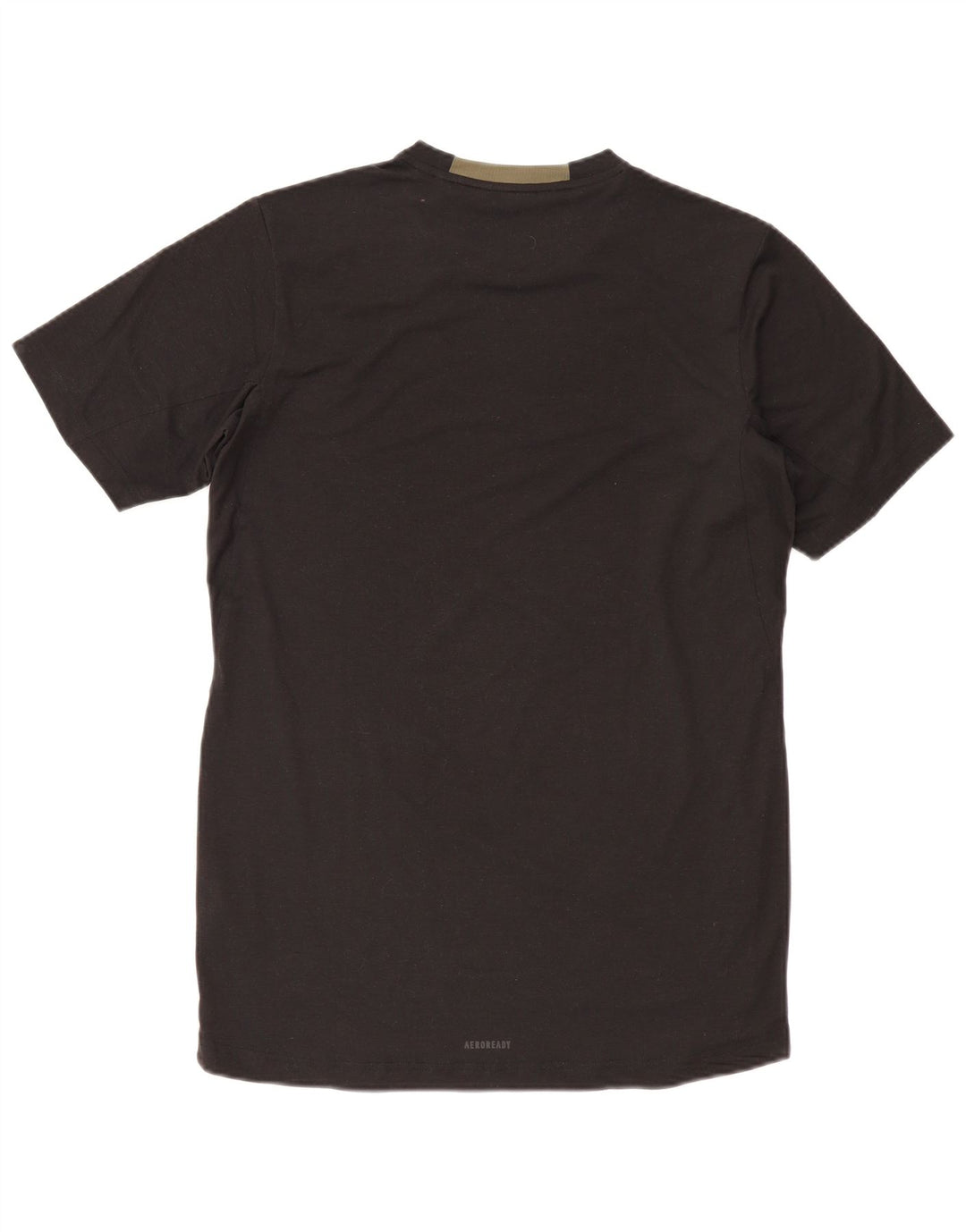 Ανδρικό T-Shirt Aeroready Slim Fit ADIDAS Top Μεσαίο μαύρο πολυεστέρα