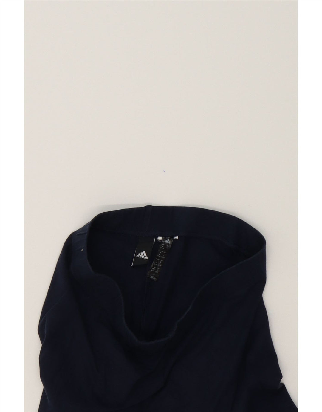 ADIDAS Womens Leggings UK 12/14 Medium Navy Blue Vintage Adidas and Second-Hand Adidas from Messina Hembry 