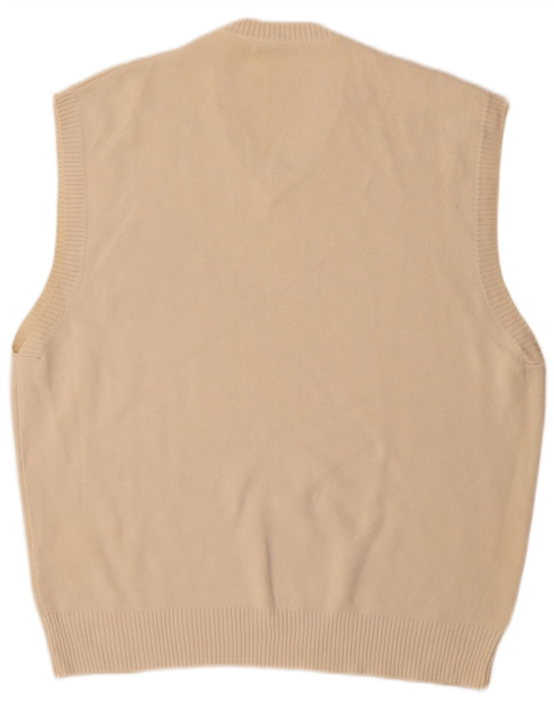 Zara Ανδρικό Γιλέκο Tank Top Μεγάλο Μπεζ Βαμβακερό