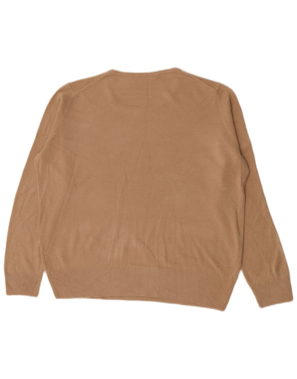 Marks & Spencer Γυναικείο πουλόβερ με λαιμόκαυστο UK 18 XL Μπεζ ακρυλικό