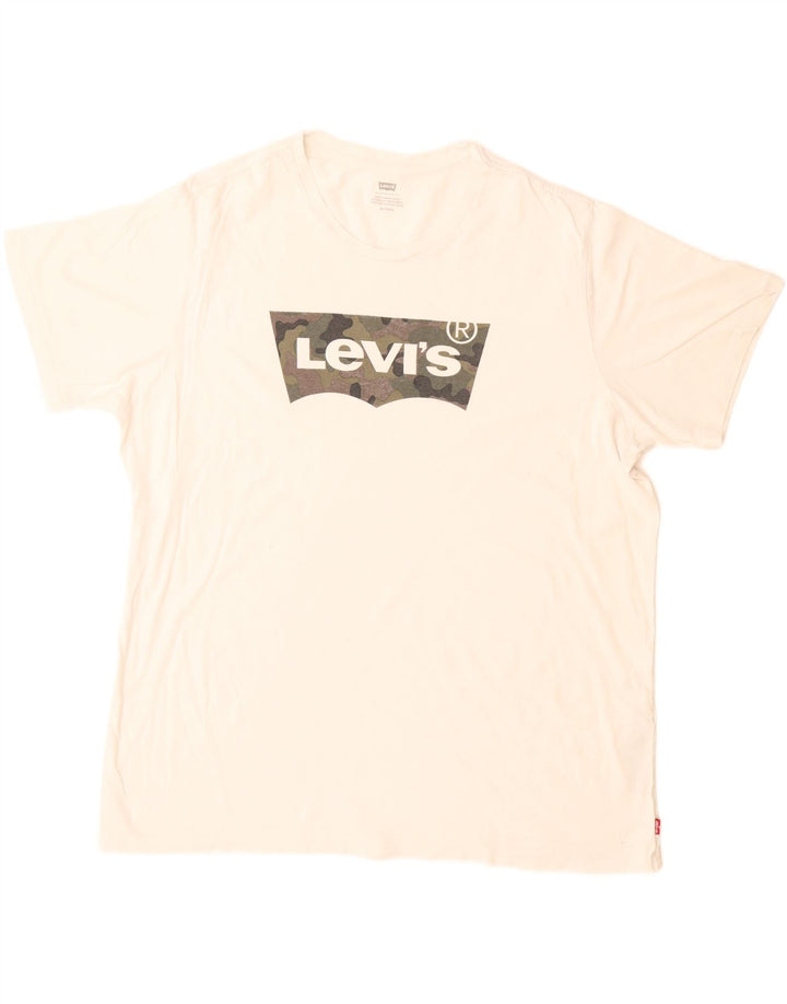 Ανδρικό γραφικό T-Shirt Levi's Top XL Λευκό βαμβακερό