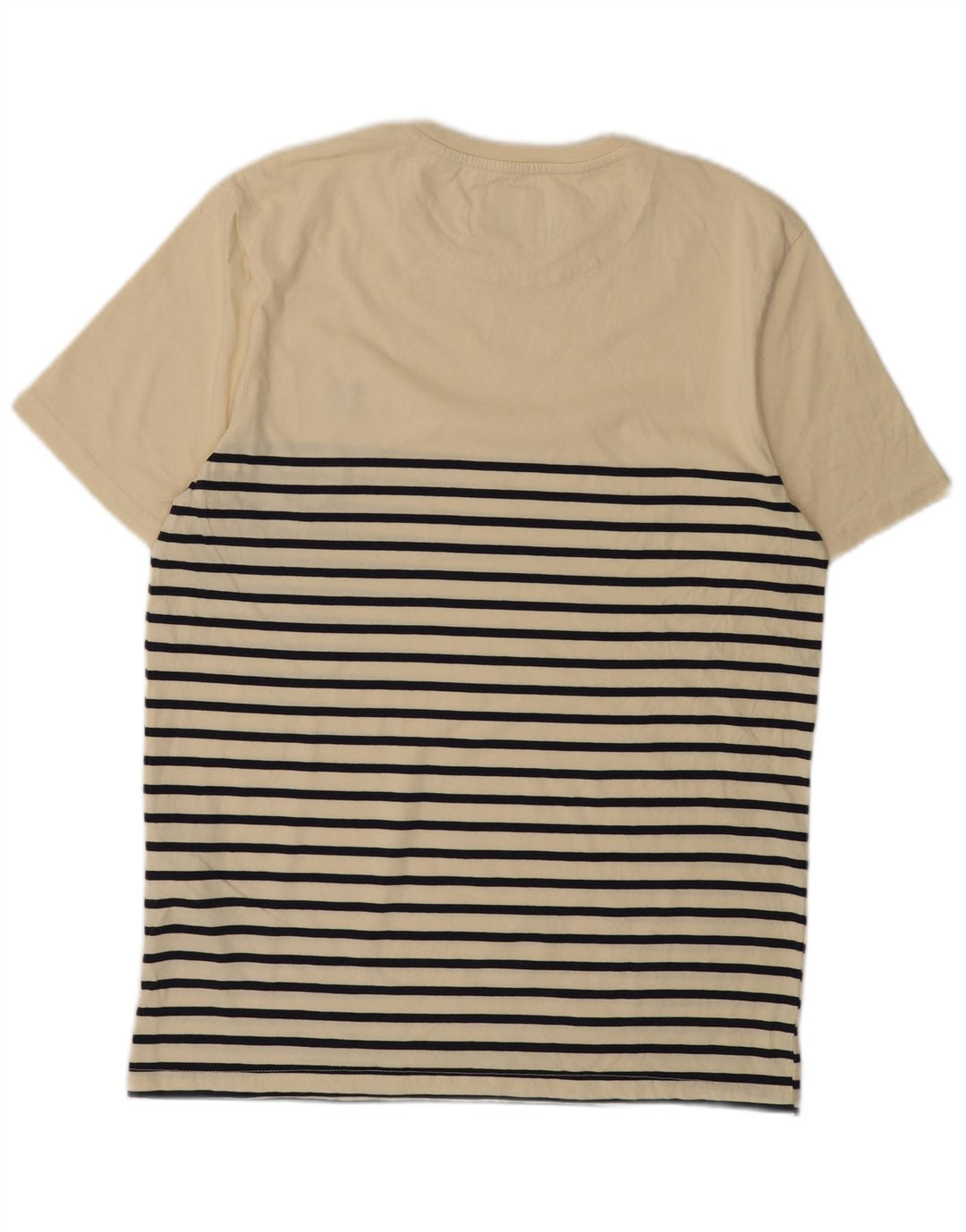 Ανδρικό T-Shirt LYLE & SCOTT Τοπ μεσαίο μπεζ ριγέ βαμβακερό