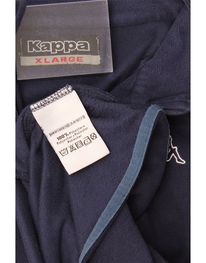 KAPPA Ανδρικό Fleece Jacket UK 42 XL Navy Blue Polyester