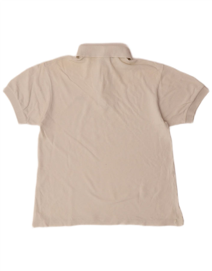Lacoste Boys Polo πουκάμισο 13-14 ετών Λευκό βαμβακερό