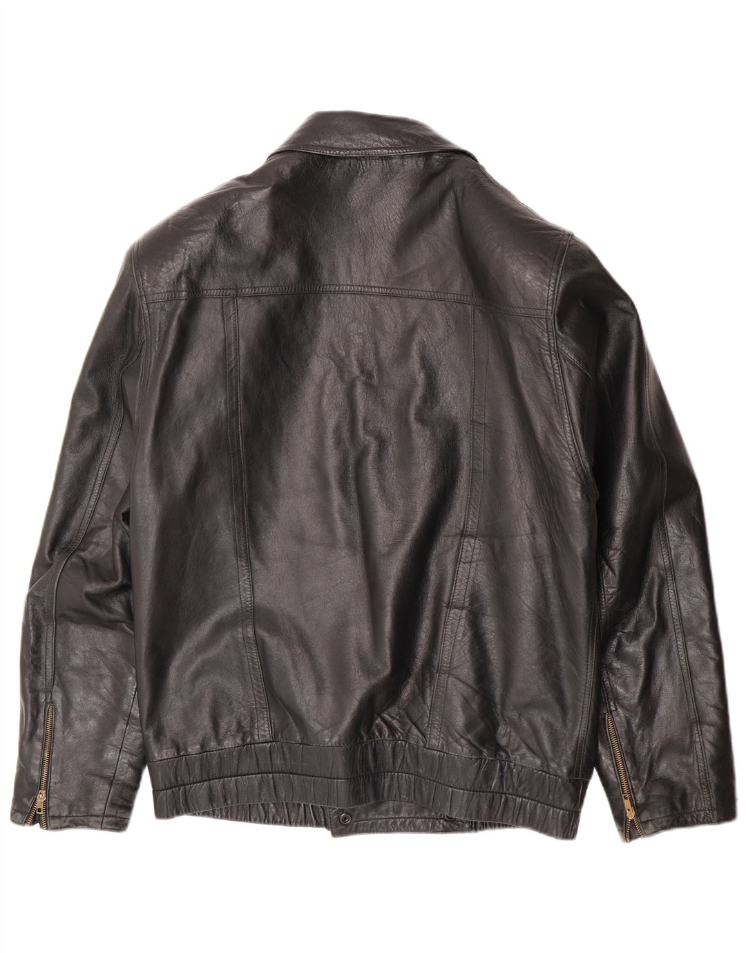 Vintage Ανδρικό Δερμάτινο Μπουφάν UK 36 Small Black Leather