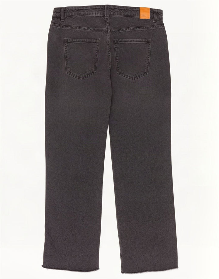 Zara γυναικείο ψηλό ίσιο τζιν EU 40 Medium W30 L29 Γκρι